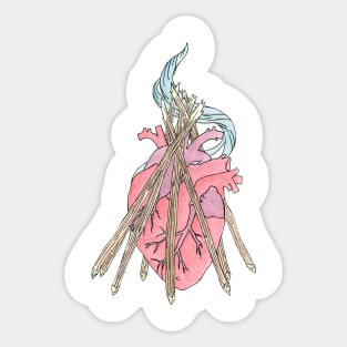 Warm Heart Sticker